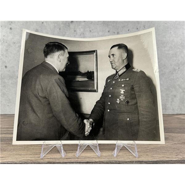 Adolf Hitler Greets Erwin Rommel Photo