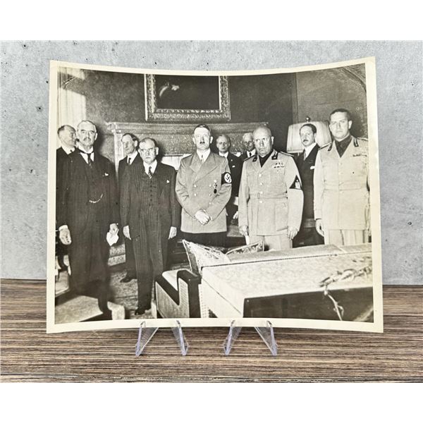 Adolf Hitler Mussolini Munich Conference Photo