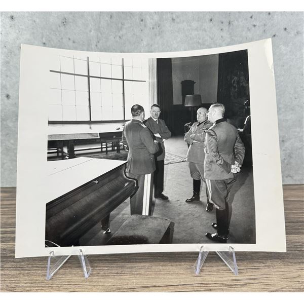 1944 Hitler Mussolini Keitel at Berghof Photo