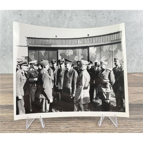 1943 Adolf Hitler Mussolini Northern Italy Photo
