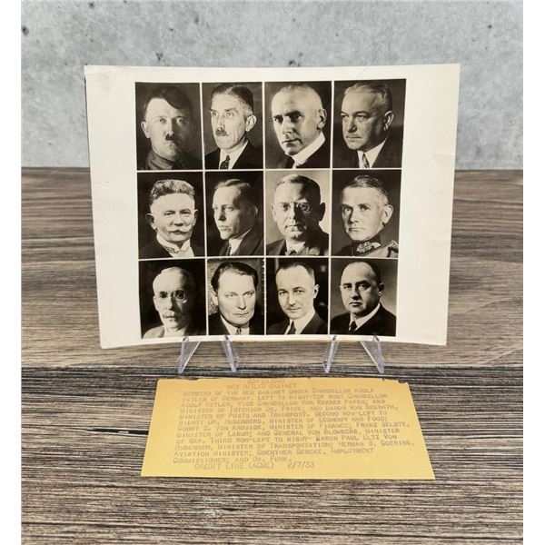 New Hitler Cabinet Photo