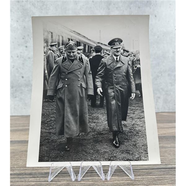 1944 Adolf Hitler Mussolini Berghof Photo