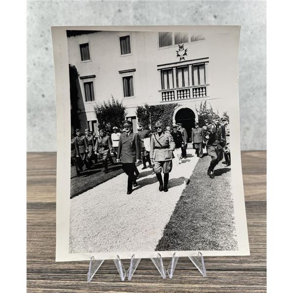 Adolf Hitler Mussolini Berghof Photo
