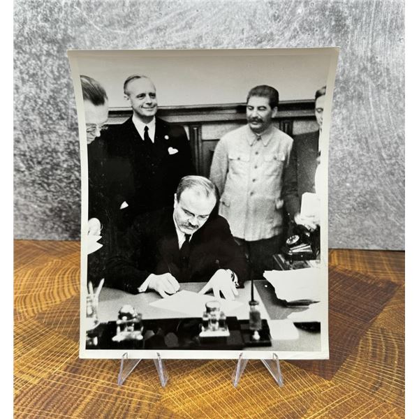 Signing German Soviet Non Aggression Pact Photo