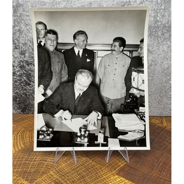 Signing German Soviet Non Aggression Pact Photo