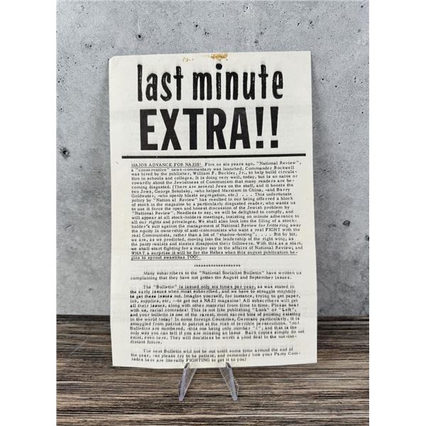 George Lincoln Rockwell ANP Support Letter