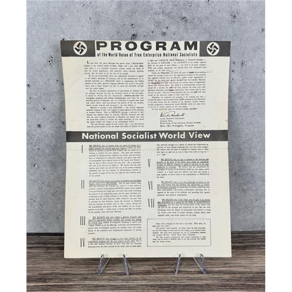 George Lincoln Rockwell ANP Program