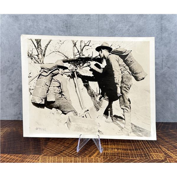 WWI USMC Marine Corps Lewis Machine Gun Photo