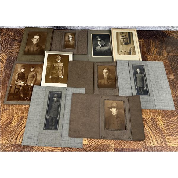 Collection of WWI WW1 US Army Portrait Photos