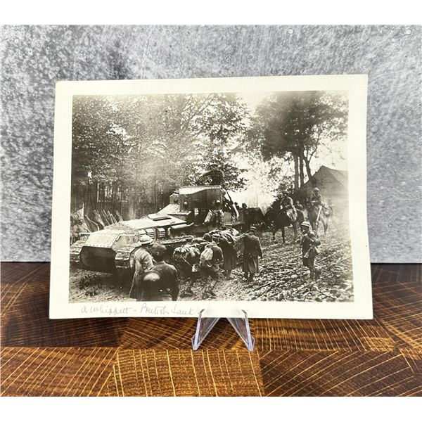 WWI WW1 US Army British Tank France Photo