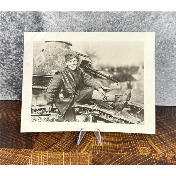 WWI WW1 US Army 345th Tank Btn France Photo
