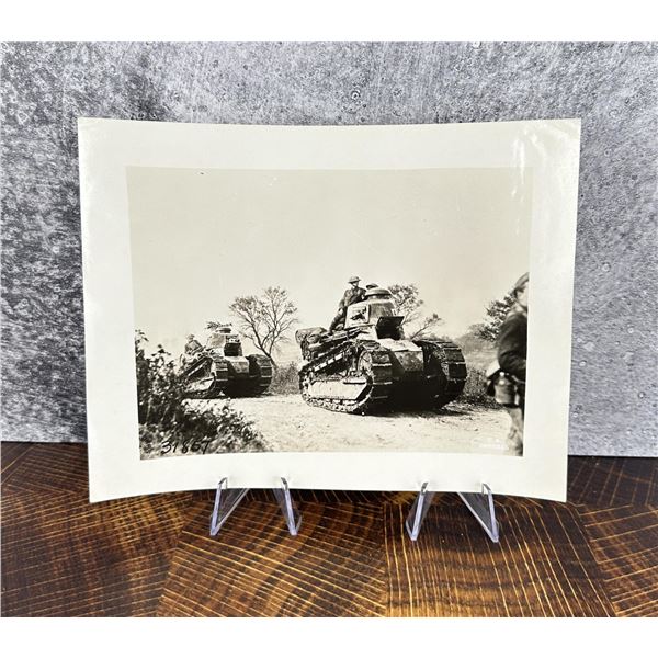 WWI WW1 US Army 326th Tank Argonne France Photo