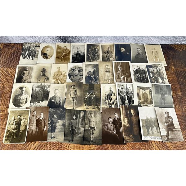 WWI WW1 US Army Soldier Portrait Photo Postcards