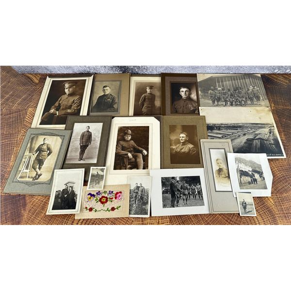 WWI WW1 US Army Soldier Portrait Photos