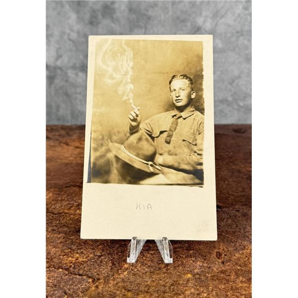 WWI WW1 US Army Killed in Action RPPC Postcard