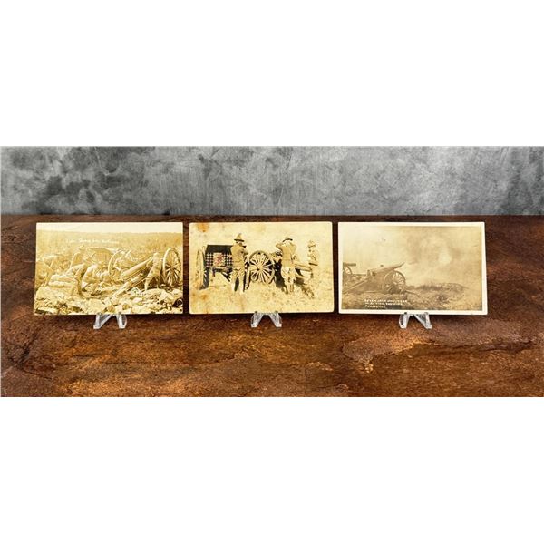 WWI WW1 Howitzer Artillery RPPC Postcards