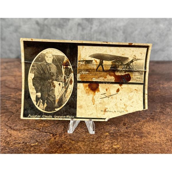 Claude Grahame White Pilot RPPC Postcard