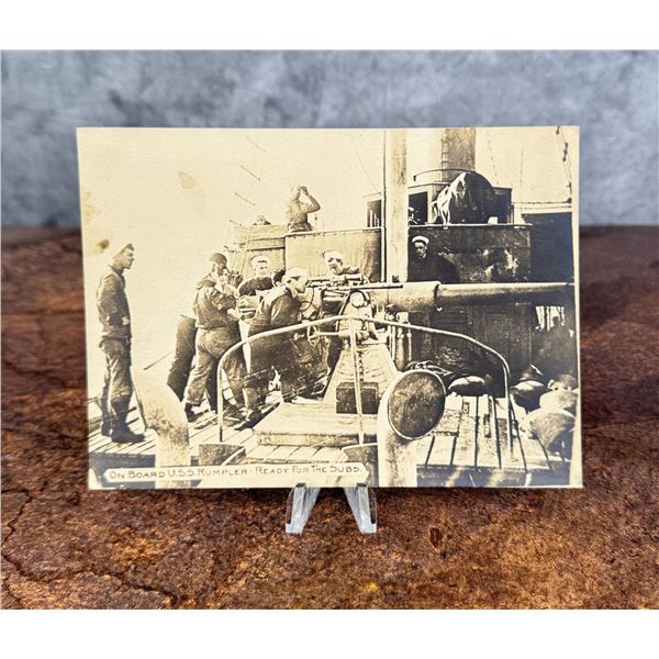 WWI WW1 USS Rambler Navy Battleship Photo