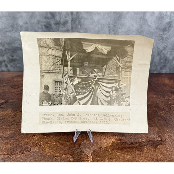 General John J. Pershing Thanksgiving Speech Photo