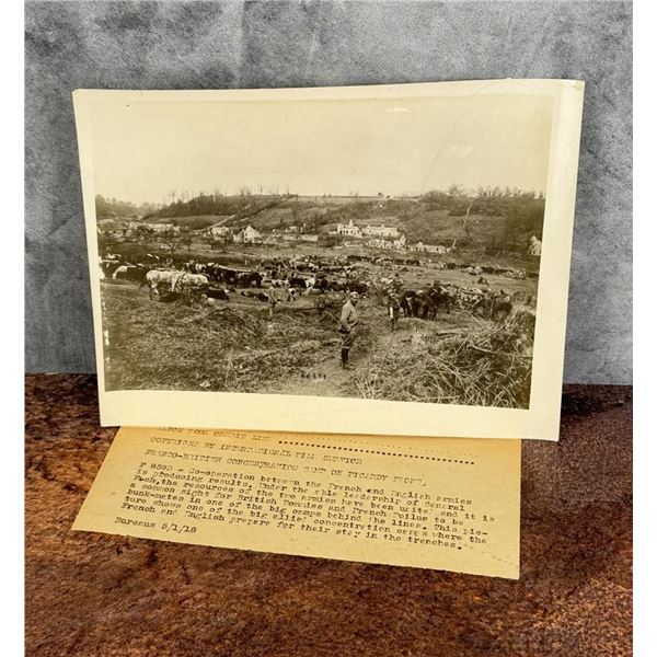 WWI WW1 British and French Dig Trenches Photo