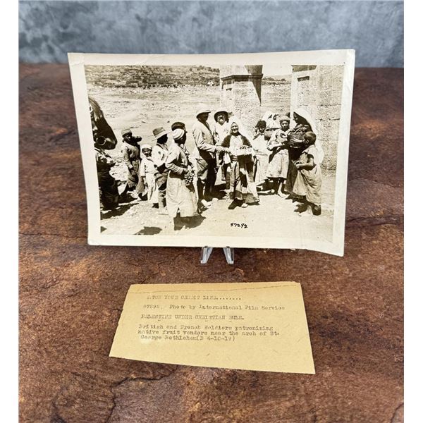 WWI WW1 Palestine under Christian Rule Photo