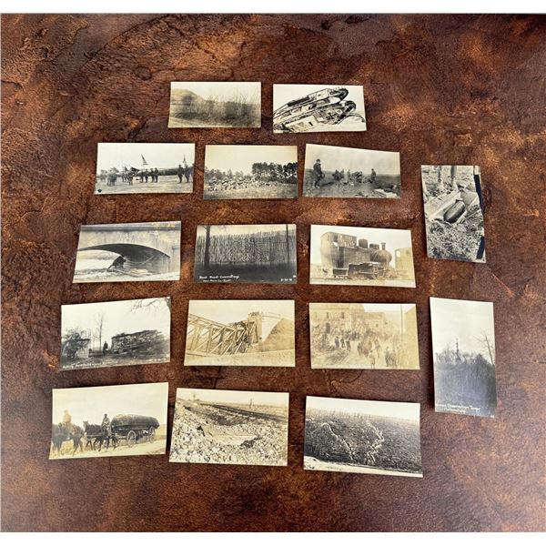 WWI WW1 French Battlefield RPPC Postcards