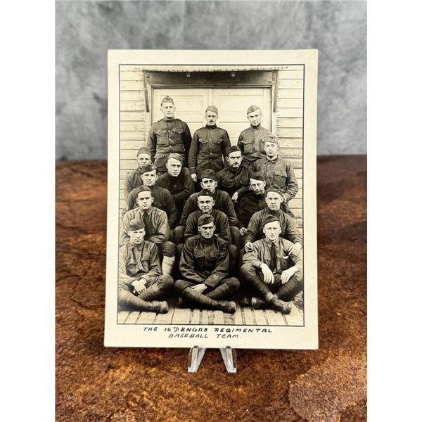 WWI WW1 16th Engineers Baseball Team Photo