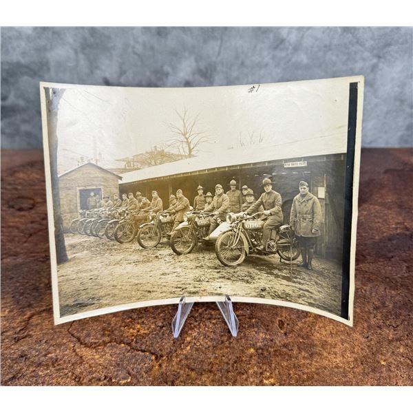 WWI WW1 Motor Traffic Police Motorcycle Photo