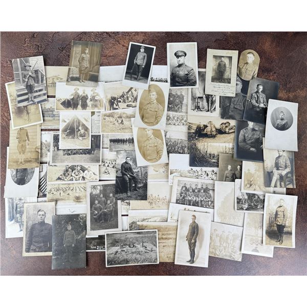 WWI WW1 US Army Soldier Portrait Photo Postcards