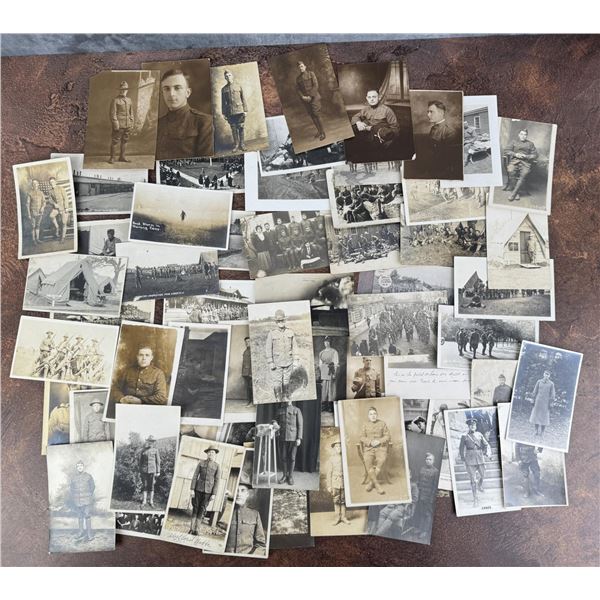 WWI WW1 US Army Soldier Portrait Photo Postcards