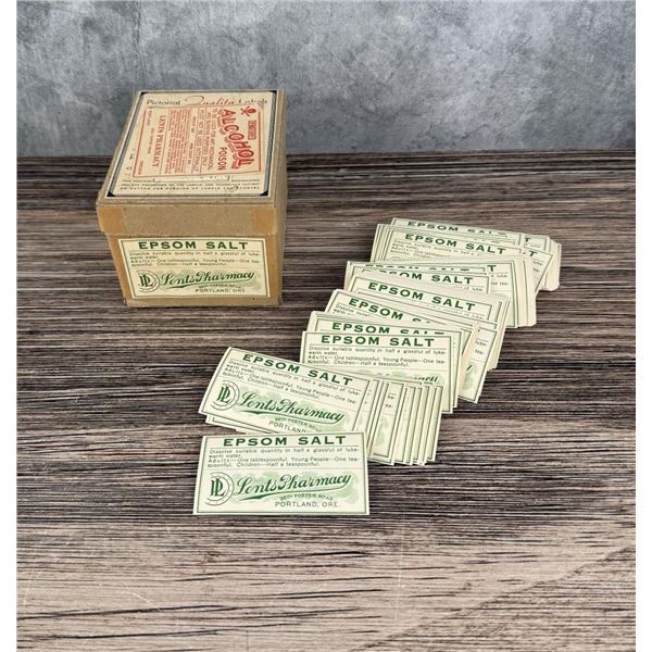 Lents Pharmacy Portland Oregon Box with Labels