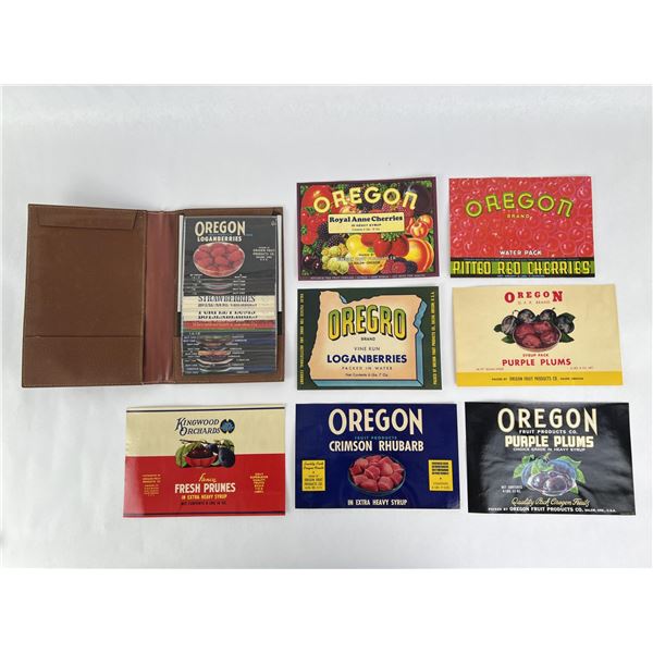 Oregon Salesman Sample Fruit Can Labels