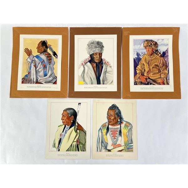 Winold Reiss Glacier Park Montana Indian Prints