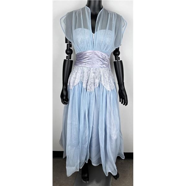 Vintage Powder Blue Lace Dress