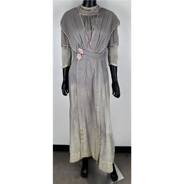 Victorian Gray Evening Dress Set