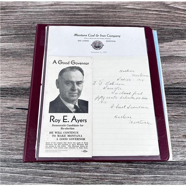 Antique Montana Paper Ephemera