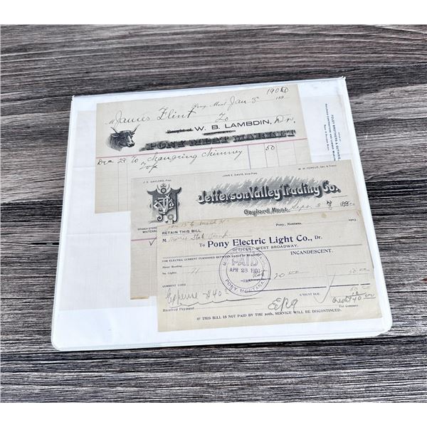 Antique Montana Paper Ephemera