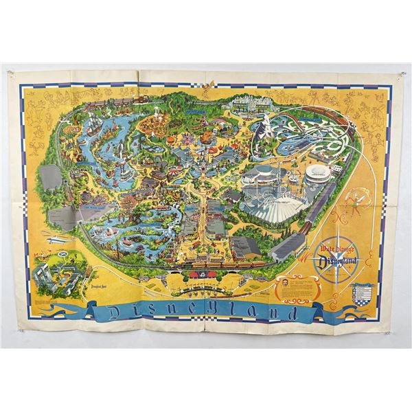 Walt Disney Disneyland Wall Map