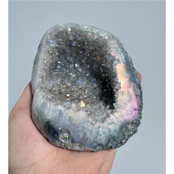 Aura Amethyst Cluster Geode