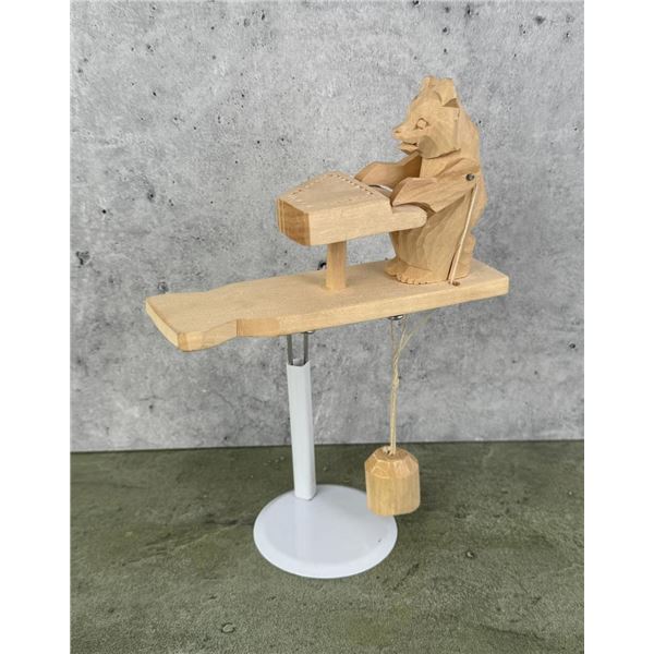 Russian Folk Art Piano Bear Toy