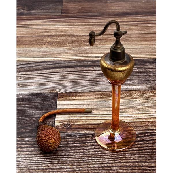 Art Deco Czechoslovakia Glass Atomizer