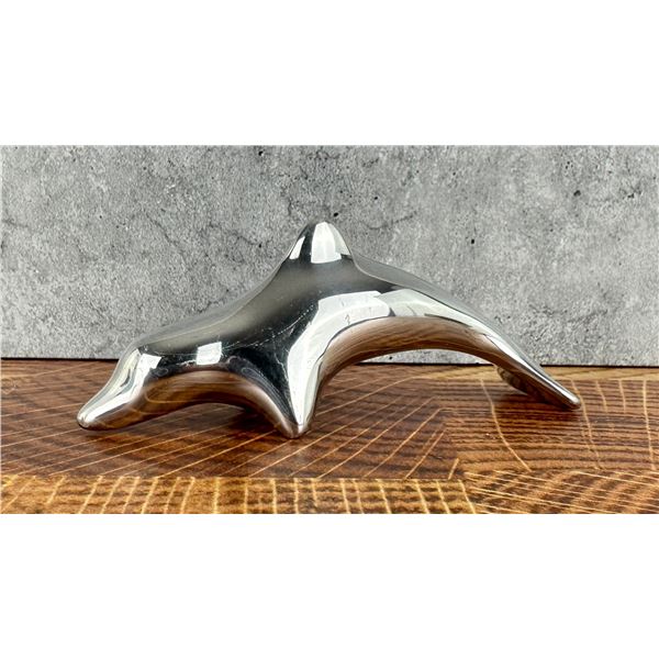 Hoselton Steifel Aluminum Dolphin Paperweight