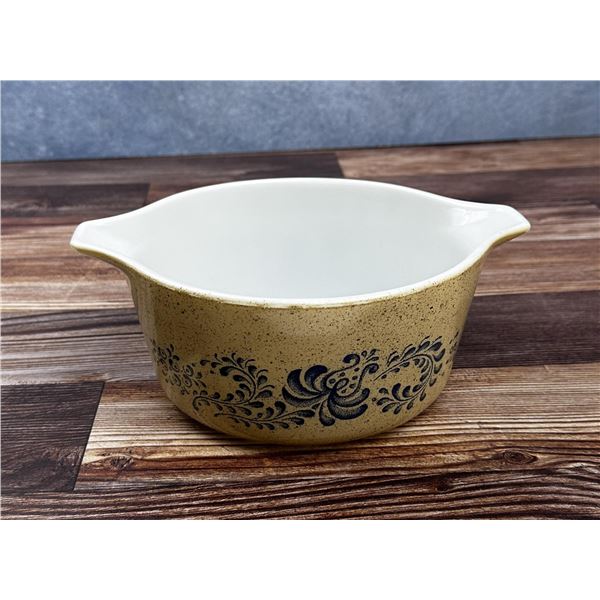 Pyrex 474-B Homestead Blue Casserole