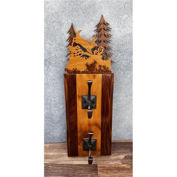 Custom Made Wood Deer Coat Hook