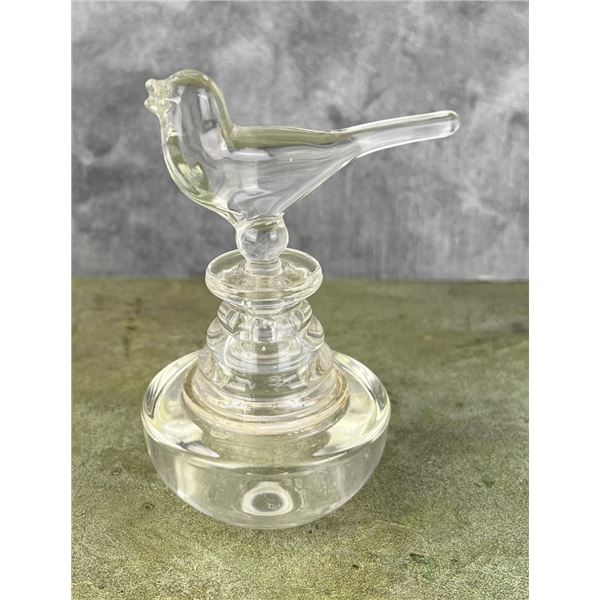 Glass Bird Perfume Bottle
