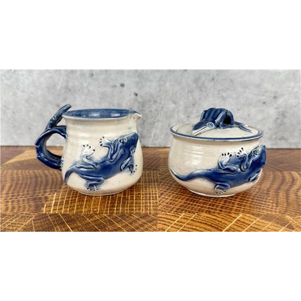 Studio Pottery Gecko Creamer Sugar