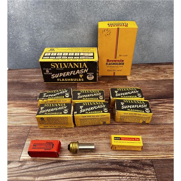 Collection of Vintage Camera Flash Bulbs