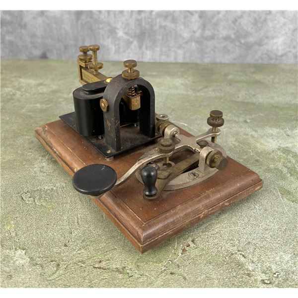 E.F. Johnson Telegraph Morse Code Key Set