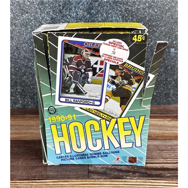 O-Pee-Chee 1990 1991 Hockey Cards Full Box