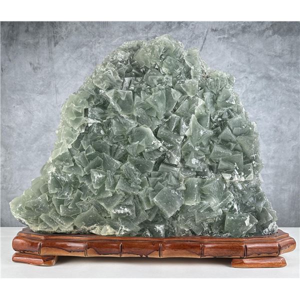 Chinese Green Fluorite Crystal Cluster Specimen